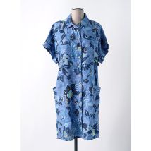 WHITE STUFF - Robe mi-longue bleu en lin - Femme - Taille 42 - Modz