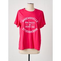 JUBYLEE - T-shirt rose en coton - Femme - Taille 36 - Modz