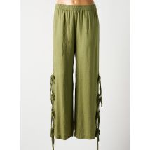 INTUITION - Pantalon large vert en lin - Femme - Taille TU - Modz