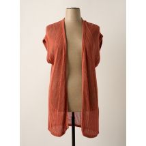 CISO - Gilet manches courtes rose en coton - Femme - Taille 44 - Modz