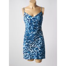 MARJOLAINE - Nuisette/combinette bleu en soie - Femme - Taille 40 - Modz