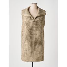 B.YOUNG - Pull marron en coton - Femme - Taille 40 - Modz