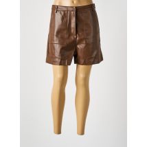 ARTLOVE - Short marron en polyurethane - Femme - Taille 40 - Modz