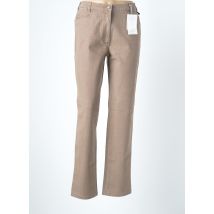 ADELINA BY SCHEITER - Jeans coupe slim marron en coton - Femme - Taille 44 - Modz