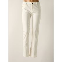 FARFALLA ROSSO - Pantalon slim beige en coton - Femme - Taille 38 - Modz