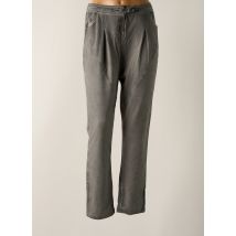 SIMCLAN - Pantalon droit gris en coton - Femme - Taille 40 - Modz