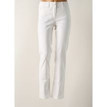 BRANDTEX - Pantalon slim blanc en coton - Femme - Taille 48 - Modz