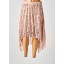 MIVITE - Jupe mi-longue rose en polyester - Femme - Taille 42 - Modz