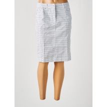 BRANDTEX - Jupe mi-longue blanc en coton - Femme - Taille 40 - Modz