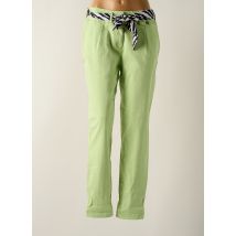 TOM TAILOR - Pantalon chino vert en coton - Femme - Taille 38 - Modz
