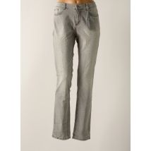 GLÜCKSMOMENT - Jeans coupe slim gris en coton - Femme - Taille 48 - Modz