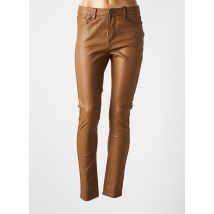 B.YOUNG - Pantalon slim marron en polyurethane - Femme - Taille W30 - Modz
