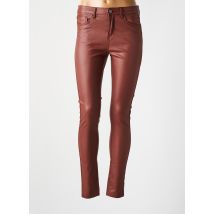 B.YOUNG - Pantalon slim marron en polyurethane - Femme - Taille W28 - Modz