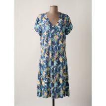 HAJO - Robe mi-longue bleu en viscose - Femme - Taille 40 - Modz