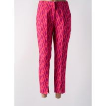 YES.ZEE - Pantalon 7/8 rose en polyester - Femme - Taille 38 - Modz
