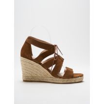 SAN MARINA - Espadrilles marron en cuir - Femme - Taille 38 - Modz