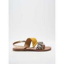 LOLLIPOPS - Tongs jaune en cuir - Femme - Taille 37 - Modz