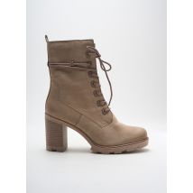 MARCO TOZZI - Bottines/Boots beige en cuir - Femme - Taille 40 - Modz