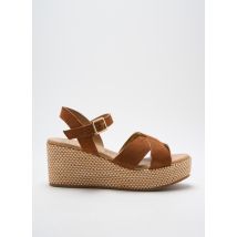 MARCO TOZZI - Sandales/Nu pieds marron en cuir - Femme - Taille 36 - Modz