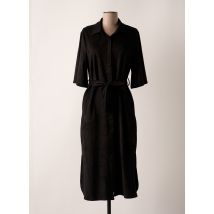 YEST - Robe mi-longue noir en polyester - Femme - Taille 36 - Modz
