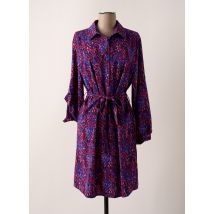 CHRISTY - Robe mi-longue bleu en polyester - Femme - Taille 42 - Modz