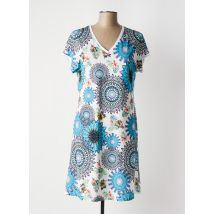 TELMAIL - Robe courte bleu en polyester - Femme - Taille 40 - Modz