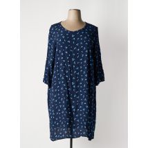 TOM TAILOR - Robe mi-longue bleu en viscose - Femme - Taille 50 - Modz