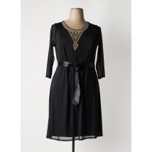 CARISAL - Robe mi-longue noir en polyester - Femme - Taille 44 - Modz