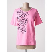 BRANDTEX - T-shirt rose en coton - Femme - Taille 38 - Modz