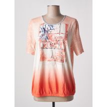 BRANDTEX - Top orange en viscose - Femme - Taille 40 - Modz