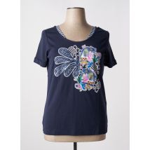 BAGORAZ - T-shirt bleu en coton - Femme - Taille 54 - Modz