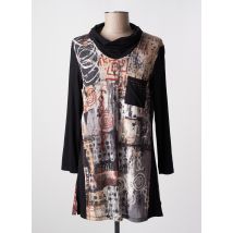 KALISSON - Tunique manches longues noir en viscose - Femme - Taille 38 - Modz