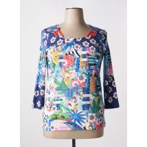 BAGORAZ - T-shirt bleu en coton - Femme - Taille 46 - Modz