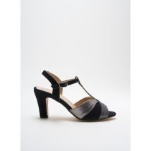 REQINS - Sandales/Nu pieds noir en cuir - Femme - Taille 40 - Modz