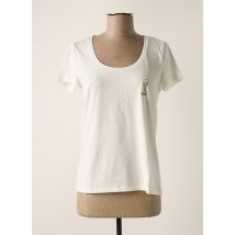 PIECES - T-shirt blanc en coton - Femme - Taille 40 - Modz