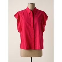 PIECES - Chemisier rose en coton - Femme - Taille 34 - Modz