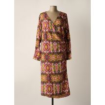 ONLY CARMAKOMA - Robe mi-longue rose en viscose - Femme - Taille 48 - Modz