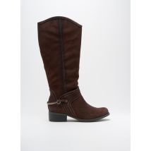 MARCO TOZZI - Bottes marron en cuir - Femme - Taille 41 - Modz