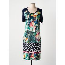 GRIFFON - Robe mi-longue bleu en viscose - Femme - Taille 40 - Modz