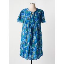 AGATHE & LOUISE - Robe courte bleu en coton - Femme - Taille 40 - Modz
