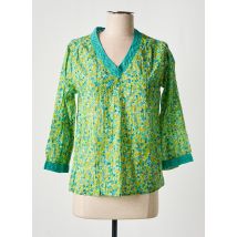 AGATHE & LOUISE - Blouse vert en coton - Femme - Taille 42 - Modz