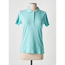 M.X.O - Polo bleu en coton - Femme - Taille 36 - Modz
