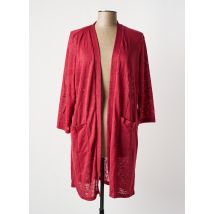 M.X.O - Gilet manches longues rose en viscose - Femme - Taille 46 - Modz