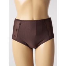 CHANTELLE - Culotte haute marron en polyester - Femme - Taille 40 - Modz