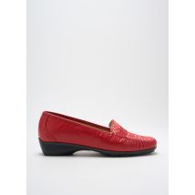 BOISSY - Mocassins rouge en cuir - Femme - Taille 41 - Modz