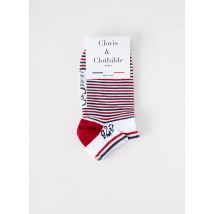 CLOVIS & CLOTHILDE - Chaussettes rouge en coton - Femme - Taille 35 - Modz