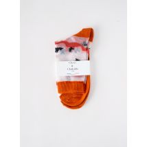 CLOVIS & CLOTHILDE - Chaussettes orange en coton - Femme - Taille 40 - Modz