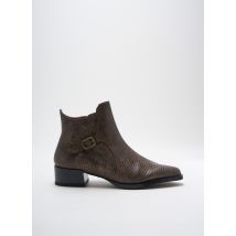 DANSI - Bottines/Boots marron en cuir - Femme - Taille 36 - Modz
