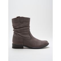 BELLAMY - Bottines/Boots gris en cuir - Fille - Taille 35 - Modz