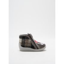 BELLAMY - Chaussons/Pantoufles gris en textile - Garçon - Taille 19 - Modz